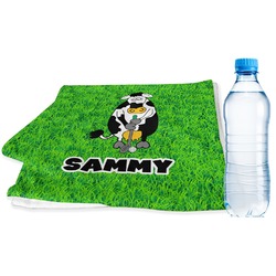 Cow Golfer Sports & Fitness Towel (Personalized)