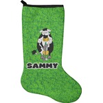 Cow Golfer Holiday Stocking - Neoprene (Personalized)