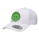 Cow Golfer Trucker Hat - White (Personalized)