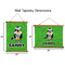 Cow Golfer Wall Hanging Tapestries - Parent/Sizing