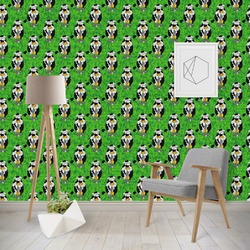 Cow Golfer Wallpaper & Surface Covering (Water Activated - Removable)