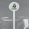 Cow Golfer White Plastic 5.5" Stir Stick - Round - Main