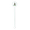 Cow Golfer White Plastic 5.5" Stir Stick - Round - Single Stick