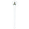 Cow Golfer White Plastic 7" Stir Stick - Round - Single Stick