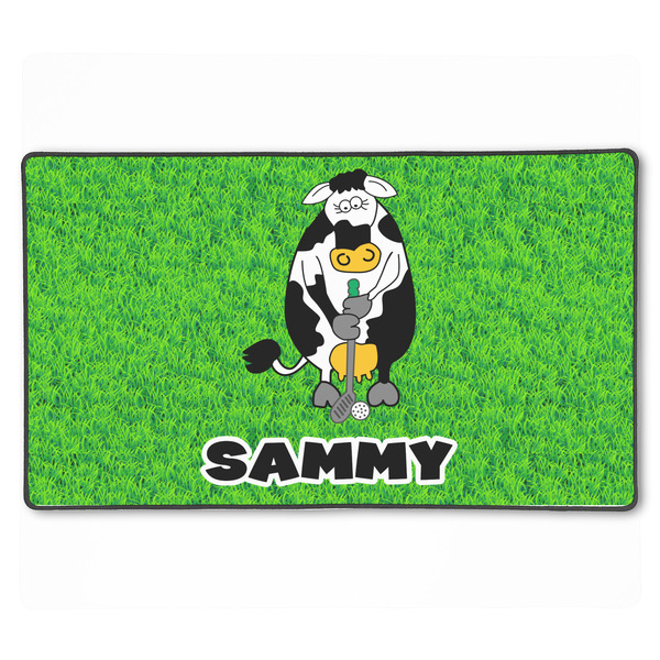 Custom Cow Golfer XXL Gaming Mouse Pad - 24" x 14" (Personalized)