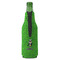 Cow Golfer Zipper Bottle Cooler - BACK (bottle)