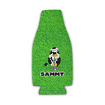 Cow Golfer Zipper Bottle Cooler (Personalized)