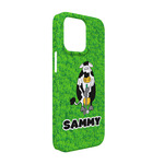 Cow Golfer iPhone Case - Plastic - iPhone 13 (Personalized)