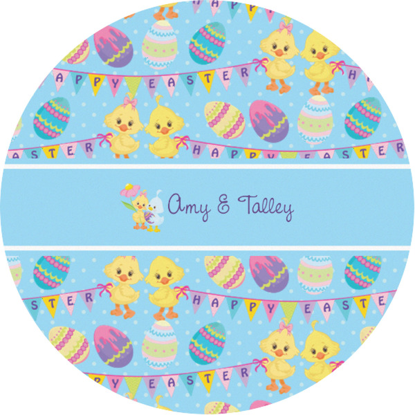 Custom Happy Easter Multipurpose Round Labels - 1" (Personalized)