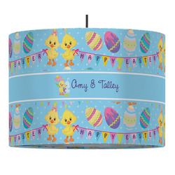 Happy Easter 16" Drum Pendant Lamp - Fabric (Personalized)