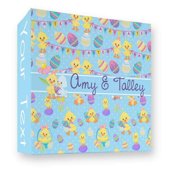 Custom Happy Easter 3 Ring Binder - Full Wrap - 3" (Personalized)