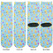 Happy Easter Adult Crew Socks - Double Pair - Front and Back - Apvl