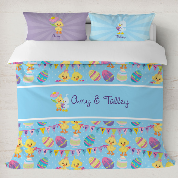 Custom Happy Easter Duvet Cover Set - King (Personalized)