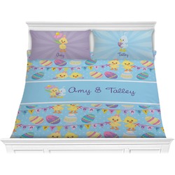 Happy Easter Comforter Set - King (Personalized)