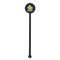 Happy Easter Black Plastic 5.5" Stir Stick - Round - Single Stick