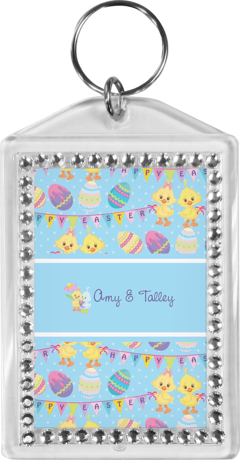 YouCustomizeIt Custom Happy Easter Bling Keychain (Personalized)