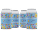 Happy Easter Can Cooler (12 oz) - Set of 4 w/ Multiple Names