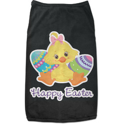 Happy Easter Black Pet Shirt - L (Personalized)