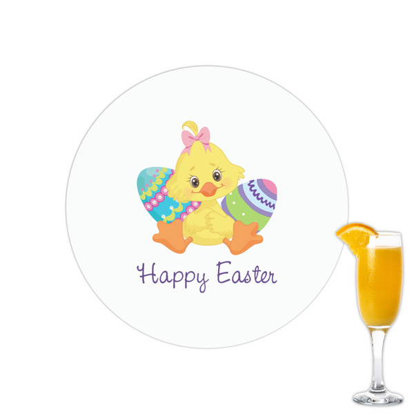 Custom Happy Easter Printed Drink Topper - 2.15" (Personalized)