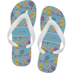 Happy Easter Flip Flops - XSmall (Personalized)