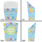 Happy Easter French Fry Favor Box - Front & Back View