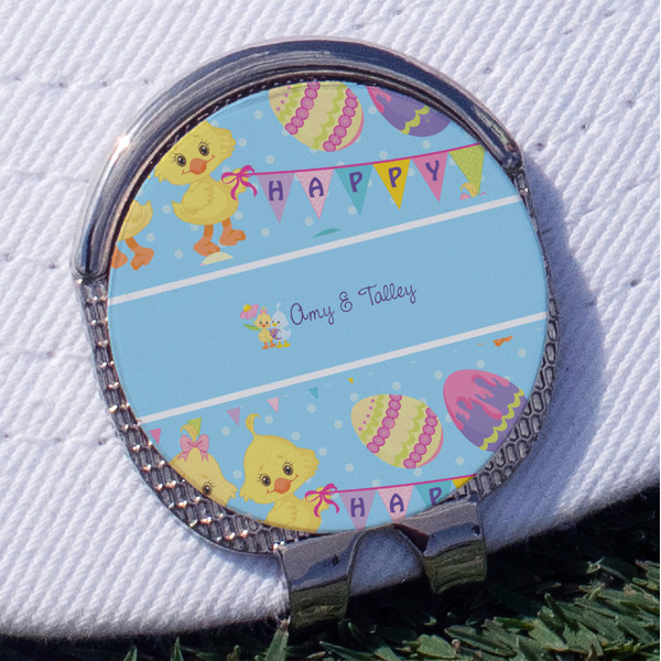 Custom Happy Easter Golf Ball Marker - Hat Clip