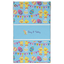 Happy Easter Golf Towel - Poly-Cotton Blend - Large w/ Multiple Names