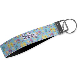 Happy Easter Wristlet Webbing Keychain Fob (Personalized)