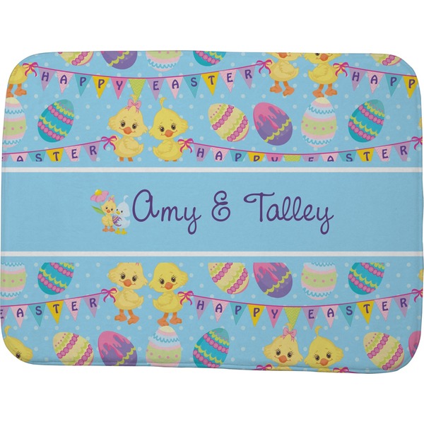 Custom Happy Easter Memory Foam Bath Mat - 48"x36" (Personalized)