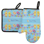 Happy Easter Left Oven Mitt & Pot Holder Set w/ Multiple Names