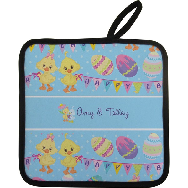 Custom Happy Easter Pot Holder w/ Multiple Names