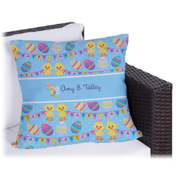 Happy Easter Outdoor Pillow - 20" (Personalized)