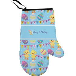 Happy Easter Right Oven Mitt (Personalized)
