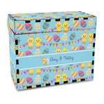 Happy Easter Wood Recipe Box - Full Color Print (Personalized)