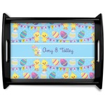 Happy Easter Black Wooden Tray - Large (Personalized)