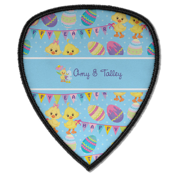 Custom Happy Easter Iron on Shield Patch A w/ Multiple Names