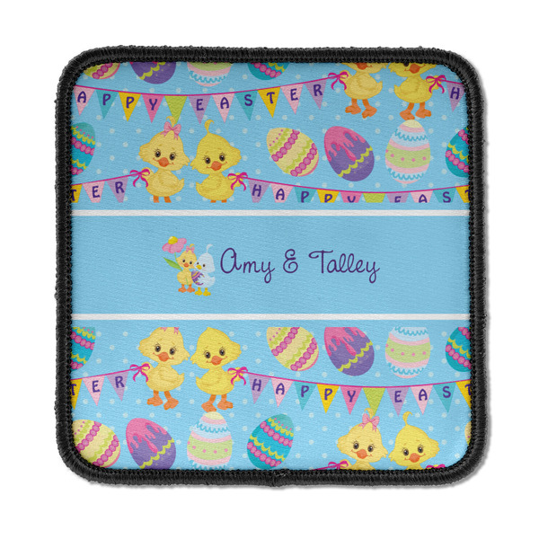 Custom Happy Easter Iron On Square Patch w/ Multiple Names