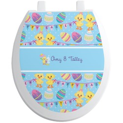 Happy Easter Toilet Seat Decal (Personalized)