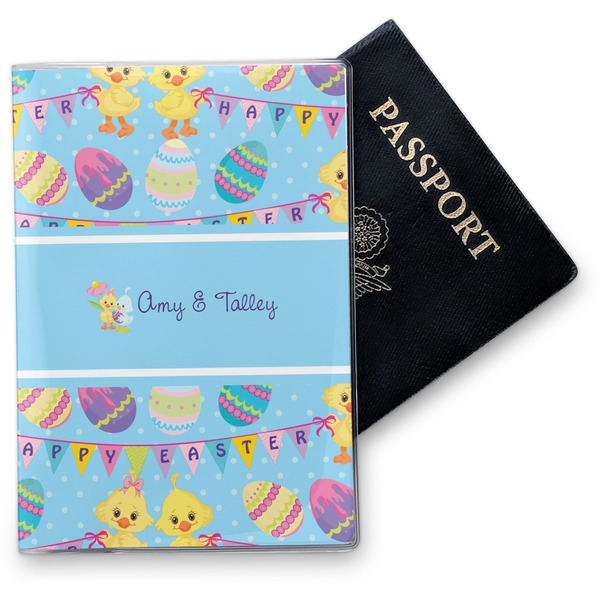 Custom Happy Easter Vinyl Passport Holder (Personalized)