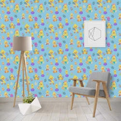 Happy Easter Wallpaper & Surface Covering (Water Activated - Removable)