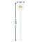 Happy Easter White Plastic 5.5" Stir Stick - Round - Dimensions