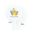 Happy Easter White Plastic 7" Stir Stick - Single Sided - Round - Front & Back