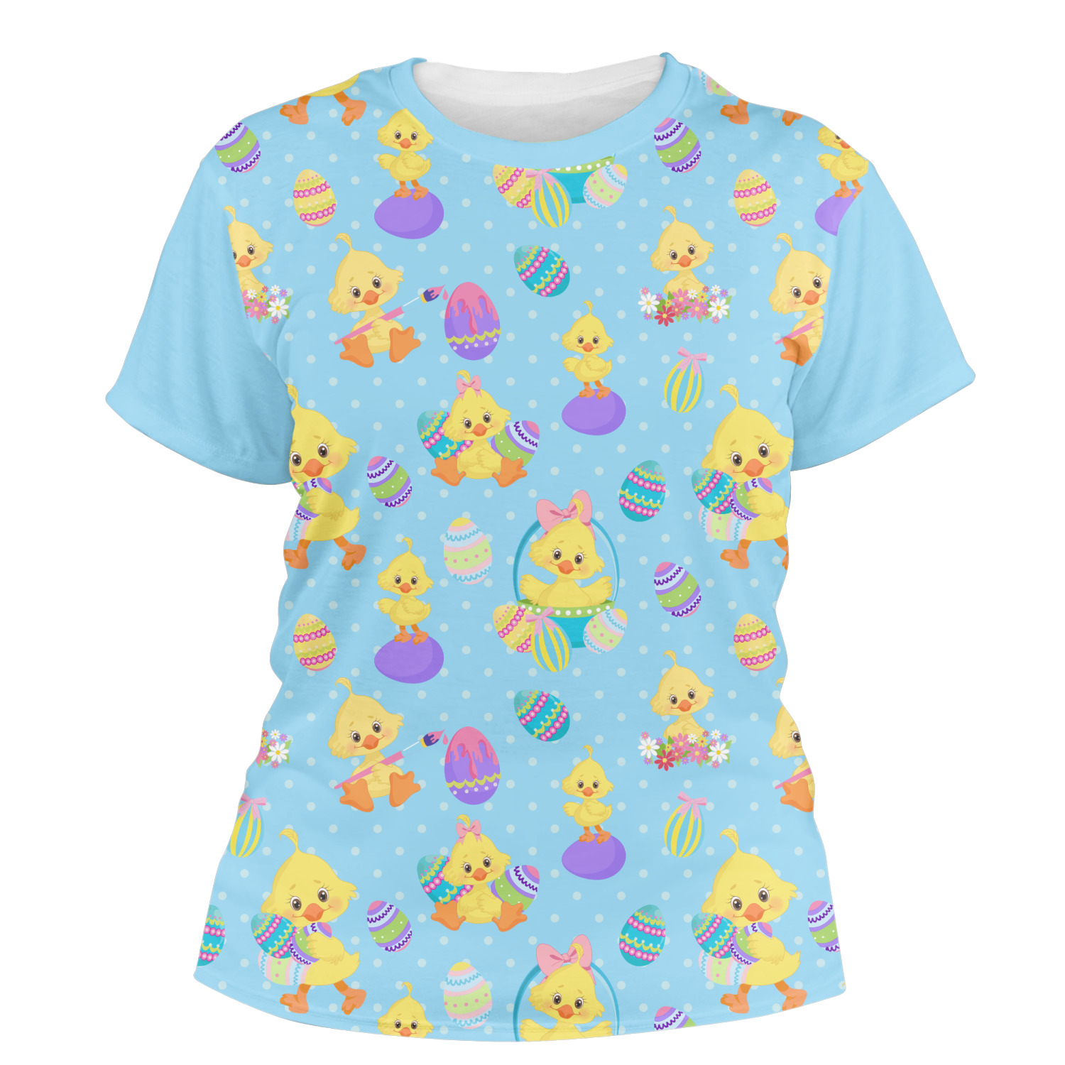 Custom Happy Easter Women's Crew T-Shirt | YouCustomizeIt