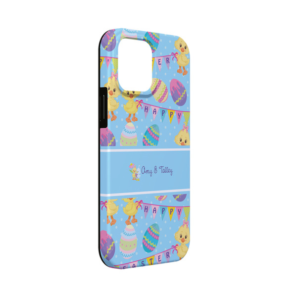 Custom Happy Easter iPhone Case - Rubber Lined - iPhone 13 Mini (Personalized)