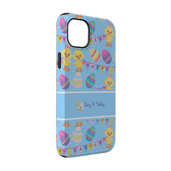 Custom Happy Easter iPhone Case - Rubber Lined - iPhone 14 Pro (Personalized)