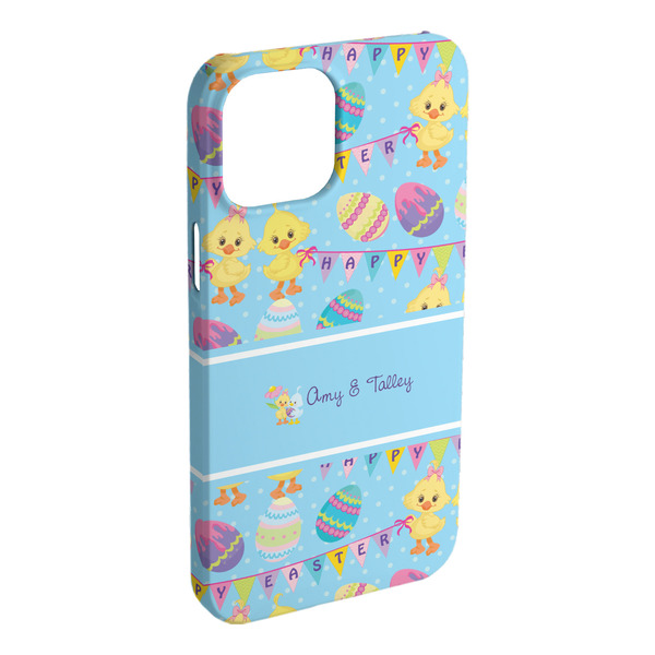 Custom Happy Easter iPhone Case - Plastic - iPhone 15 Plus (Personalized)