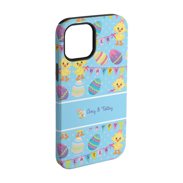 Custom Happy Easter iPhone Case - Rubber Lined - iPhone 15 Pro (Personalized)