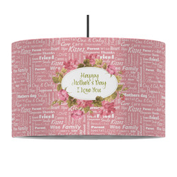 Mother's Day 12" Drum Pendant Lamp - Fabric