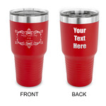 Mother's Day 30 oz Stainless Steel Tumbler - Red - Double Sided