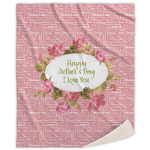 Mother's Day Sherpa Throw Blanket